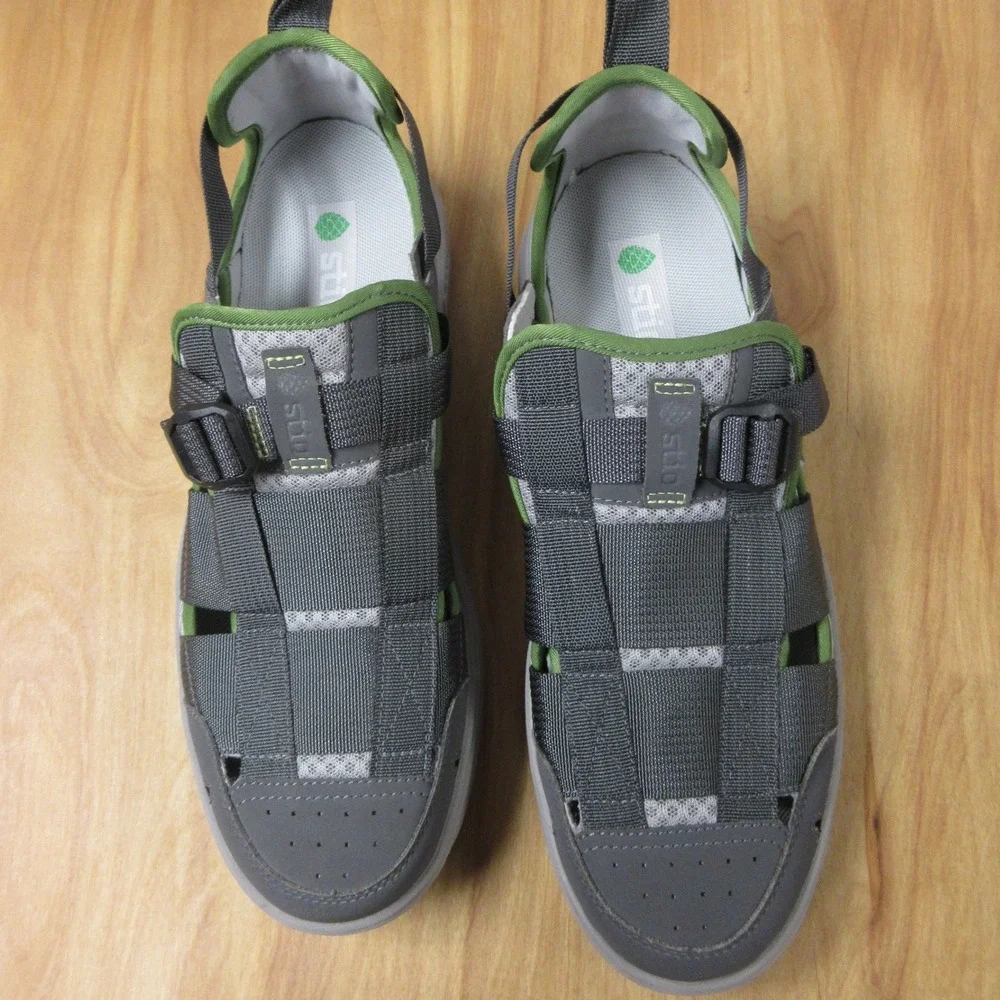 STIO Cut Bank Hybrid Water Shoe Sandal Mens 10 Gray Green Outdoor Adventure NEW